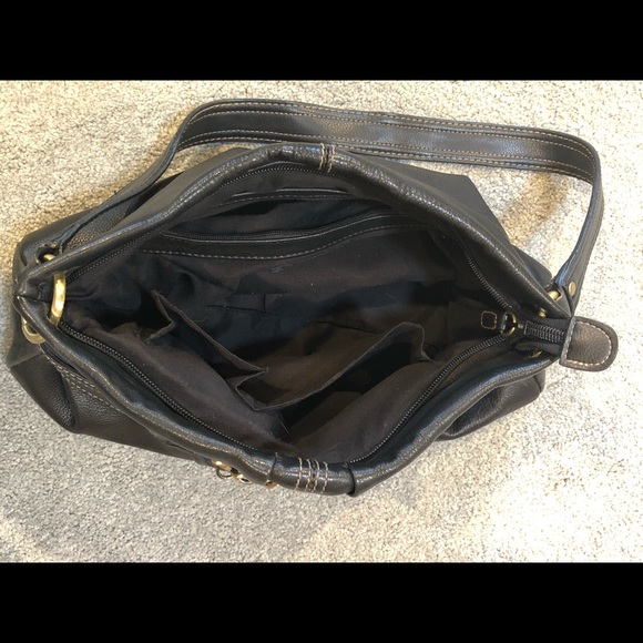 Ann Klein leather handbag with vinyl trim - Picture 6 of 8